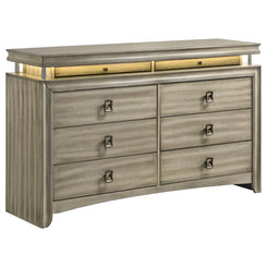 Giselle - 8-Drawer Dresser - Rustic Beige