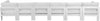 Nizuc - Outdoor Patio 6 Seat Modular Sofa With White Frame