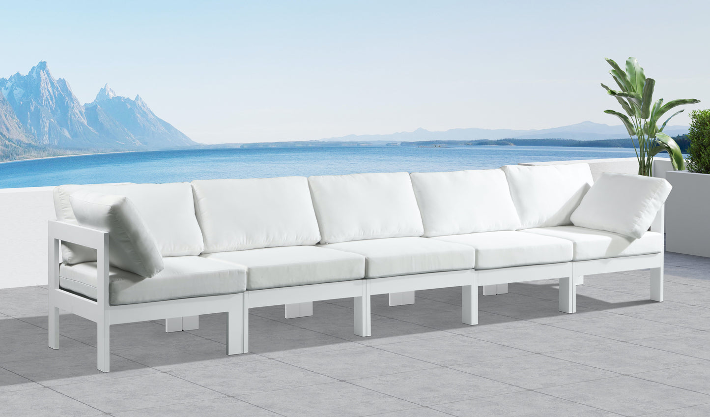 Nizuc - Outdoor Patio Modular Sofa - White