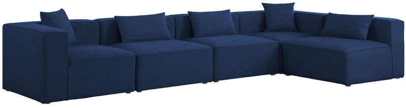 Cube - Linen 5 Piece Modular Sectional