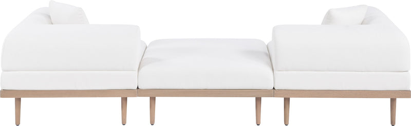 Laguna - 3 Piece 106.5" Outdoor Patio Modular Sofa With Backless Seat