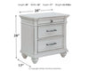 Kanwyn - Three Drawer Night Stand - Whitewash