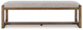 Cabalynn - Oatmeal / Light Brown - Large Uph Dining Room Bench