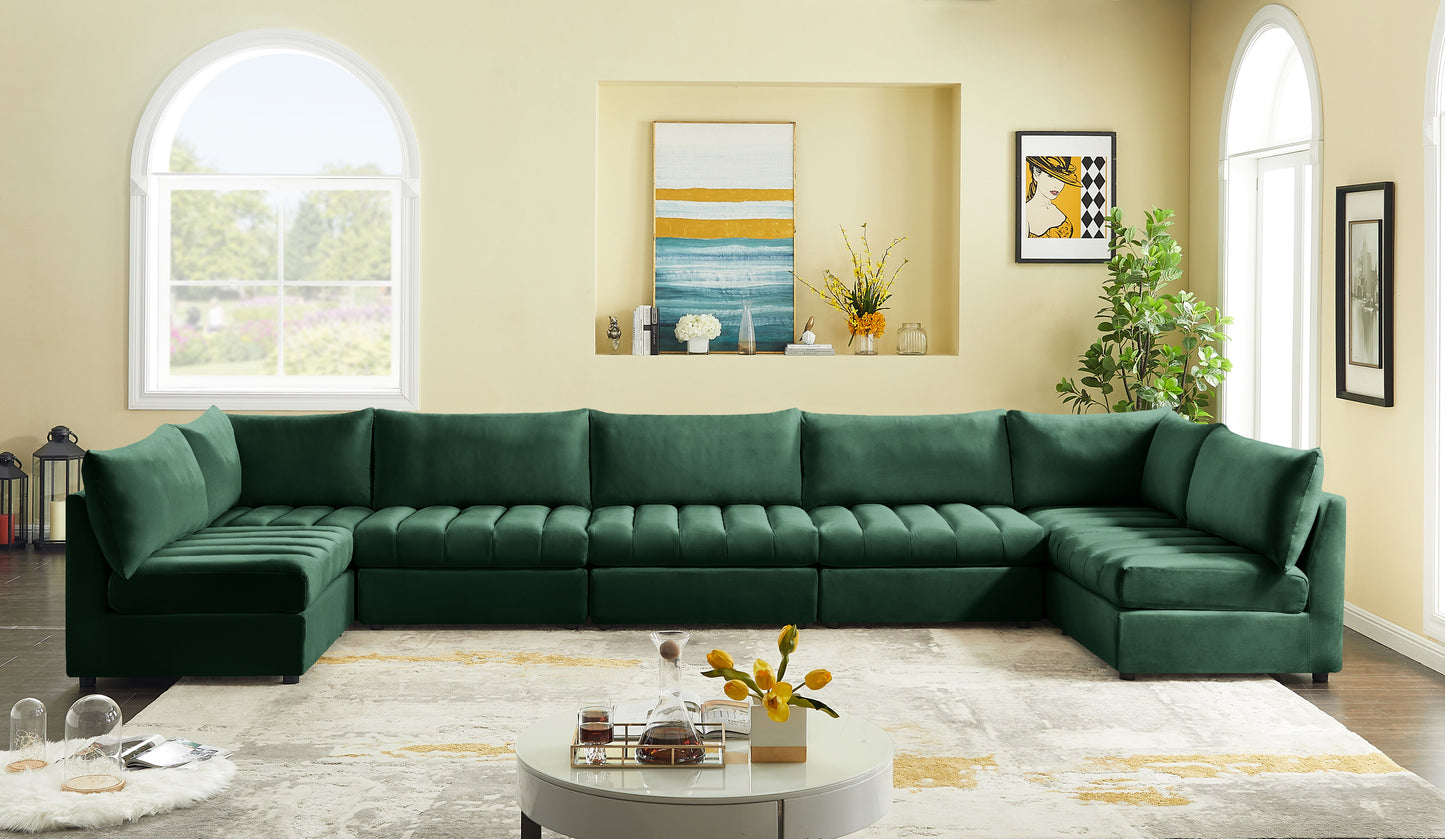 Jacob - Modular Sectional 7 Piece - Green