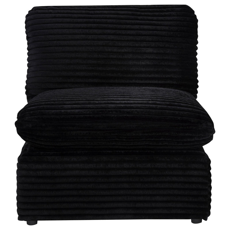 Collins Modular Armless Chair Black