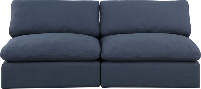 Comfy - Linen Modular Armless Sofa 2 Seats