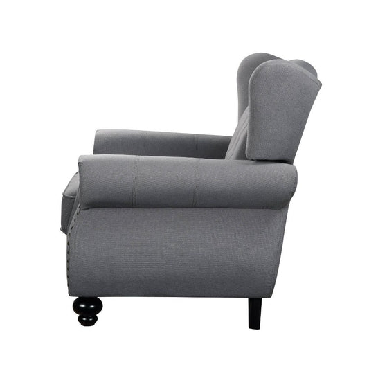 Hannes - Loveseat - Gray Fabric