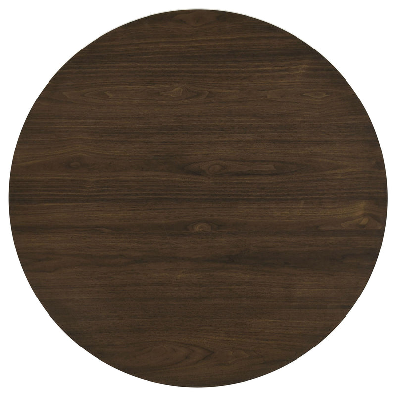 Hamlyn 5-piece Round Wood Dining Set Walnut