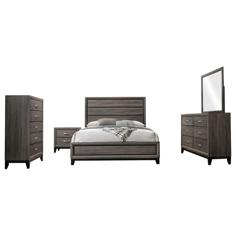 Watson Five-piece California King Bedroom Set Grey Oak