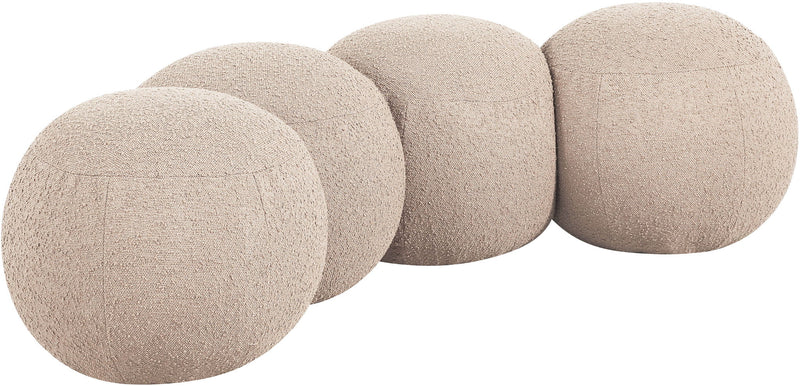 Apollo - Boucle Fabric Bench