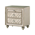 Lucienne - Nightstand - Beige Velvet