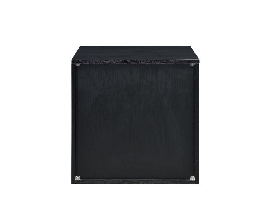 Jabir - Accent Table - Black With Silver Trim