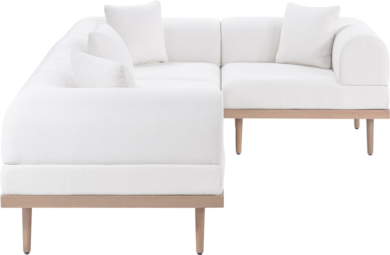 Laguna - 4 Piece 106.5" Upholstered Outdoor Patio Modular Sectional