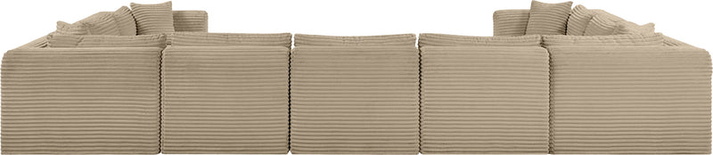 Shaggy - Fabric 9 Piece Modular U-Shaped Sectional