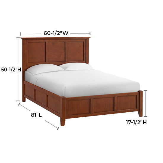 McKenzie - Full Classic Bed - Glazed Antique Cherry