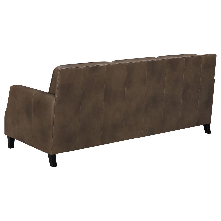 Leaton - Upholstered Recessed Arm Sofa Set