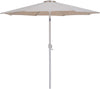 Fiji - Aluminum Patio Umbrella With Square Teak And White Base
