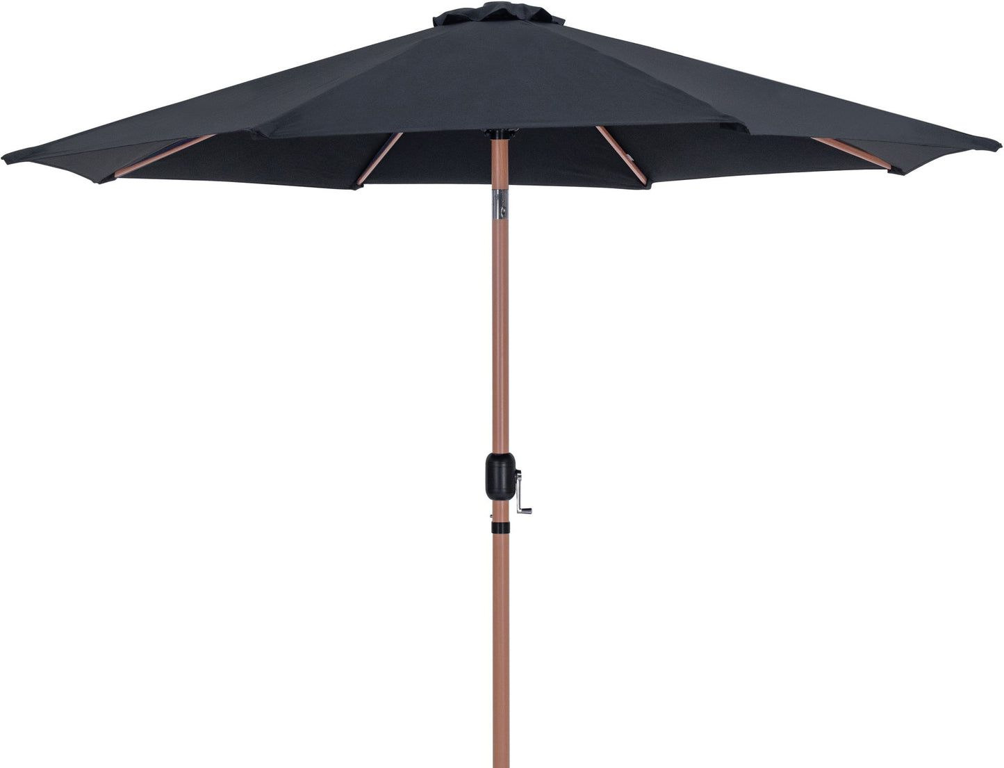 Fiji - Aluminum Patio Umbrella With Round Teak Base
