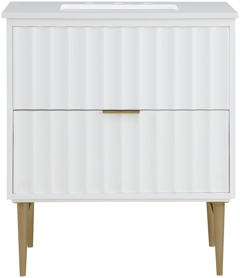 Modernist - Bathroom Vanity With Gold Legs