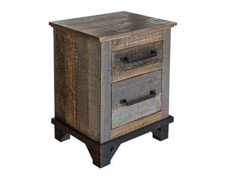 Loft Brown - Nightstand - Two Tone Gray / Brown