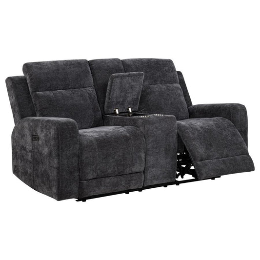 Kennett - Chenille Upholstered Power Reclining Loveseat