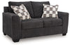 Loreo - Loveseat - Ebony