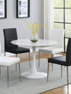 Arkell - Round Faux Marble Top Dining Table