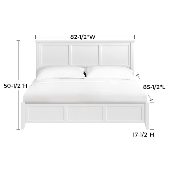 McKenzie - King Classic Storage Bed - Snowbound