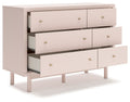 Wistenpine - Blush - Six Drawer Dresser