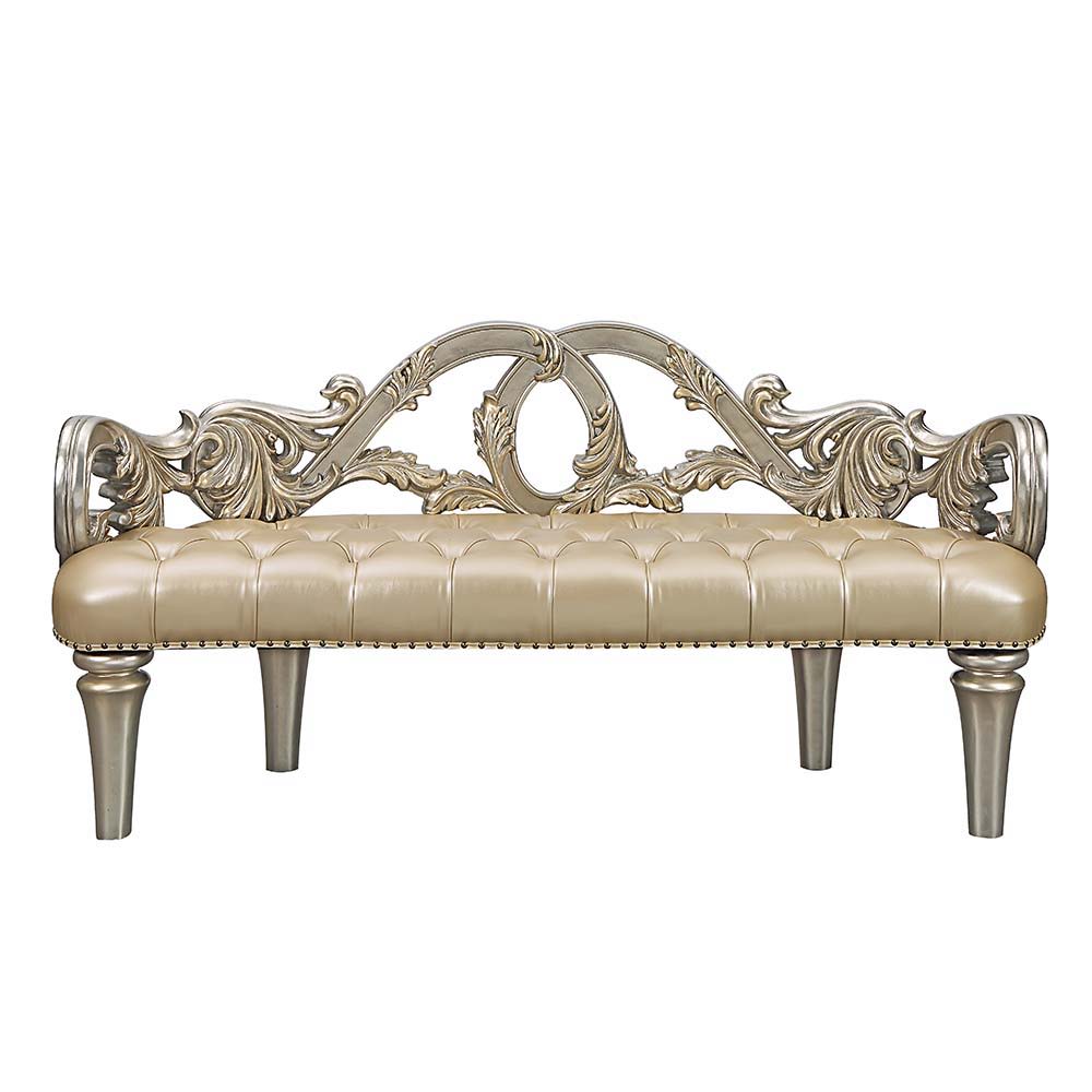 Danae - Bench - Champagne & Gold Finish