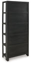 Abyard - Black / Natural - Bookcase