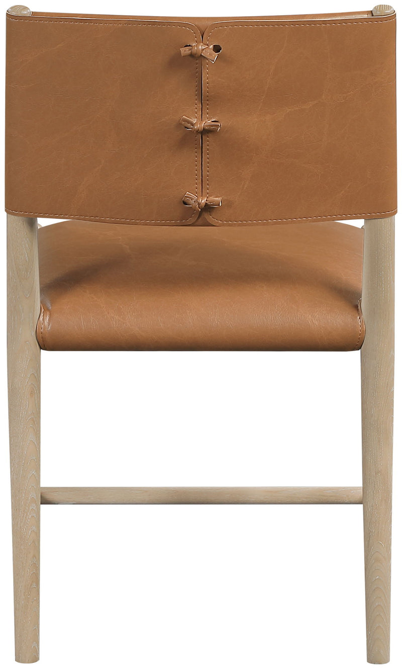 Andie - Vegan Leather Upholstered Dining Chair (Set of 2) - Natural Base