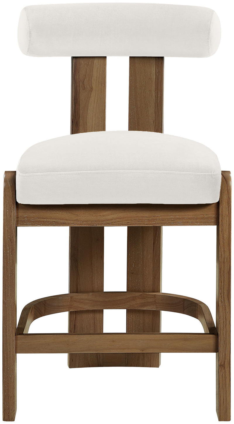 Arienzo - Velvet Upholstered Counter Stool (Set of 2)