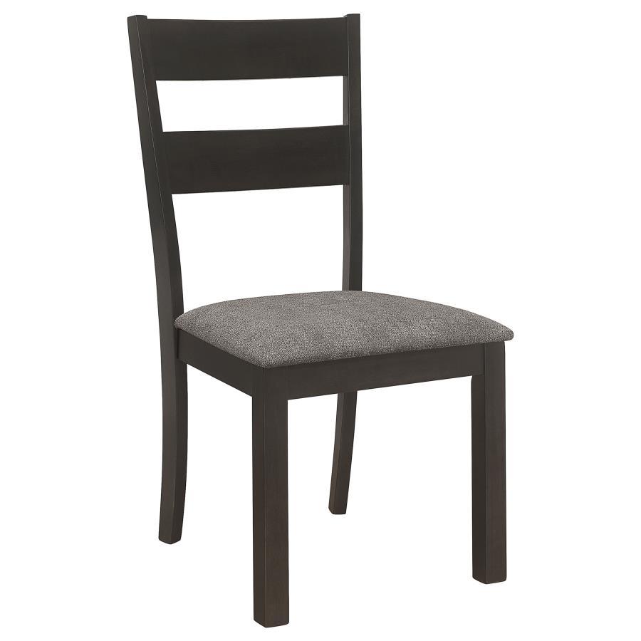 Jakob - Ladder Back Wood Dining Side Chair (Set of 2) - Black