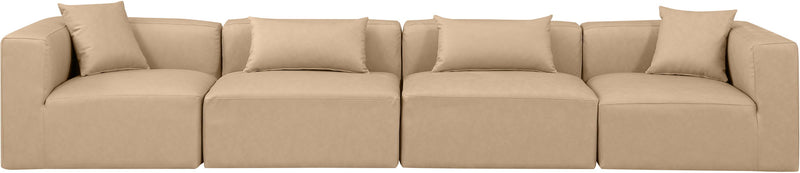 Cube - Modular 4 Piece Sofa - Tan
