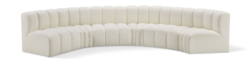 Arc - Faux Leather 6 Piece U-Shaped Modular Sofa