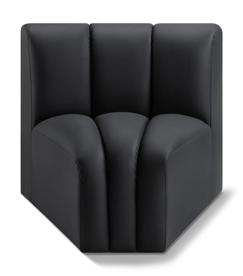 Arc - Faux Leather Curved Corner Chair