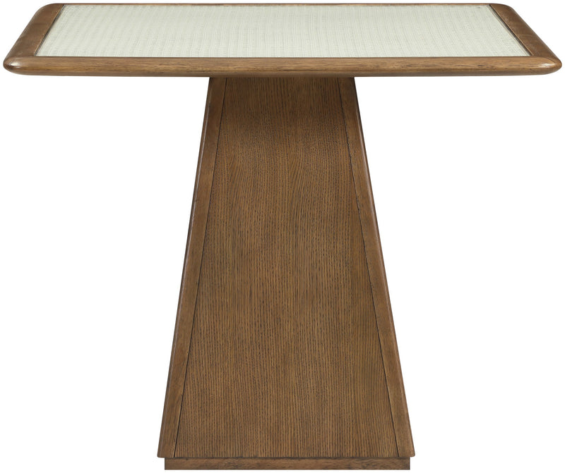 Atrium - Glass Top And Wood Base Dining Table