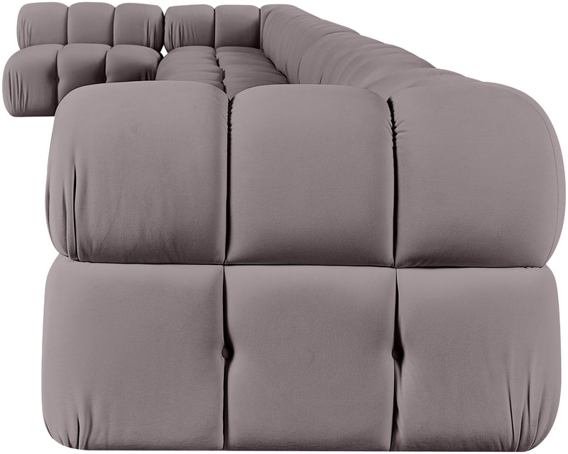 Orin - Velvet Performance Fabric Upholstered 8 Piece L-Shaped Sectional