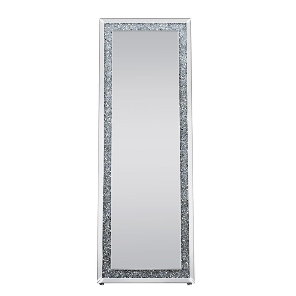 Noralie - Accent Mirror - Mirrored & Faux Diamonds