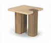 Ravenna - Genuine Fabric Travertine And Oak Wood Table