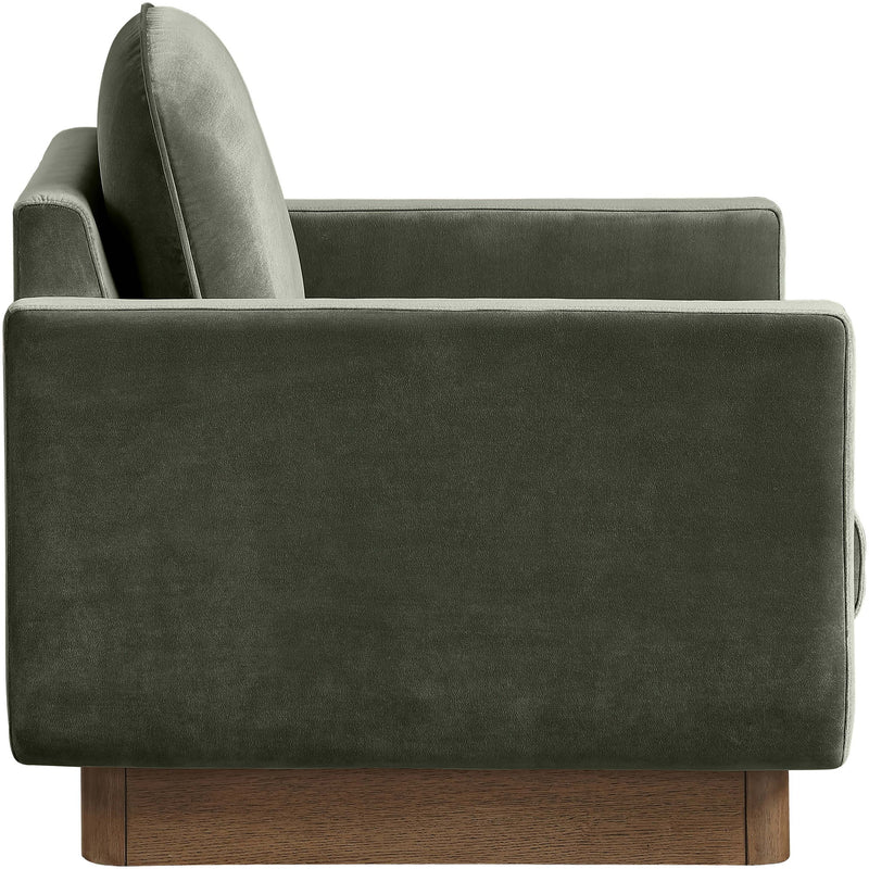 Diviento - Velvet Performance Fabric Upholstered Accent Chair