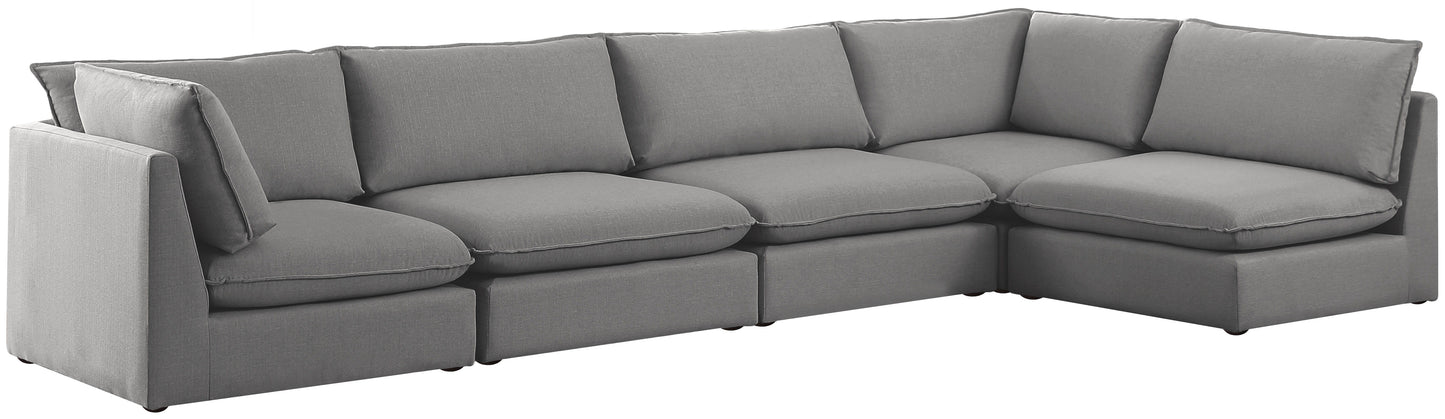 Mackenzie - Modular Sectional 5 Piece - Gray