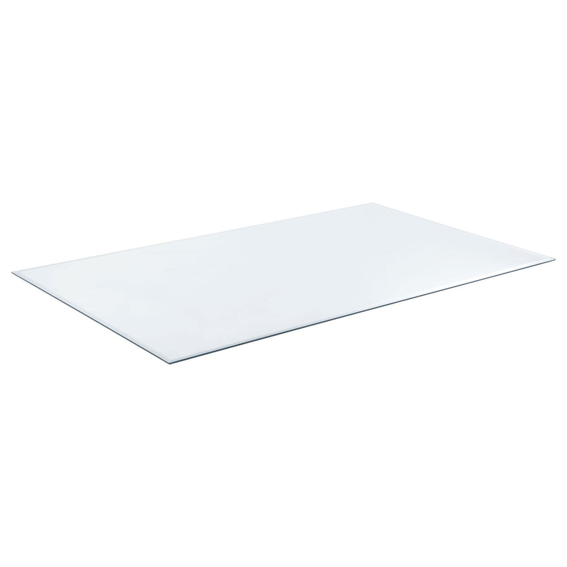 Glass Tops 52x27-inch 6mm Rectangular Clear Tempered Glass Top