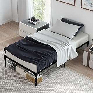 Twin Bed 12inch and Metal Bed Frame