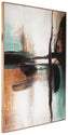 Brunonia - Teal / Orange / Black - Wall Art