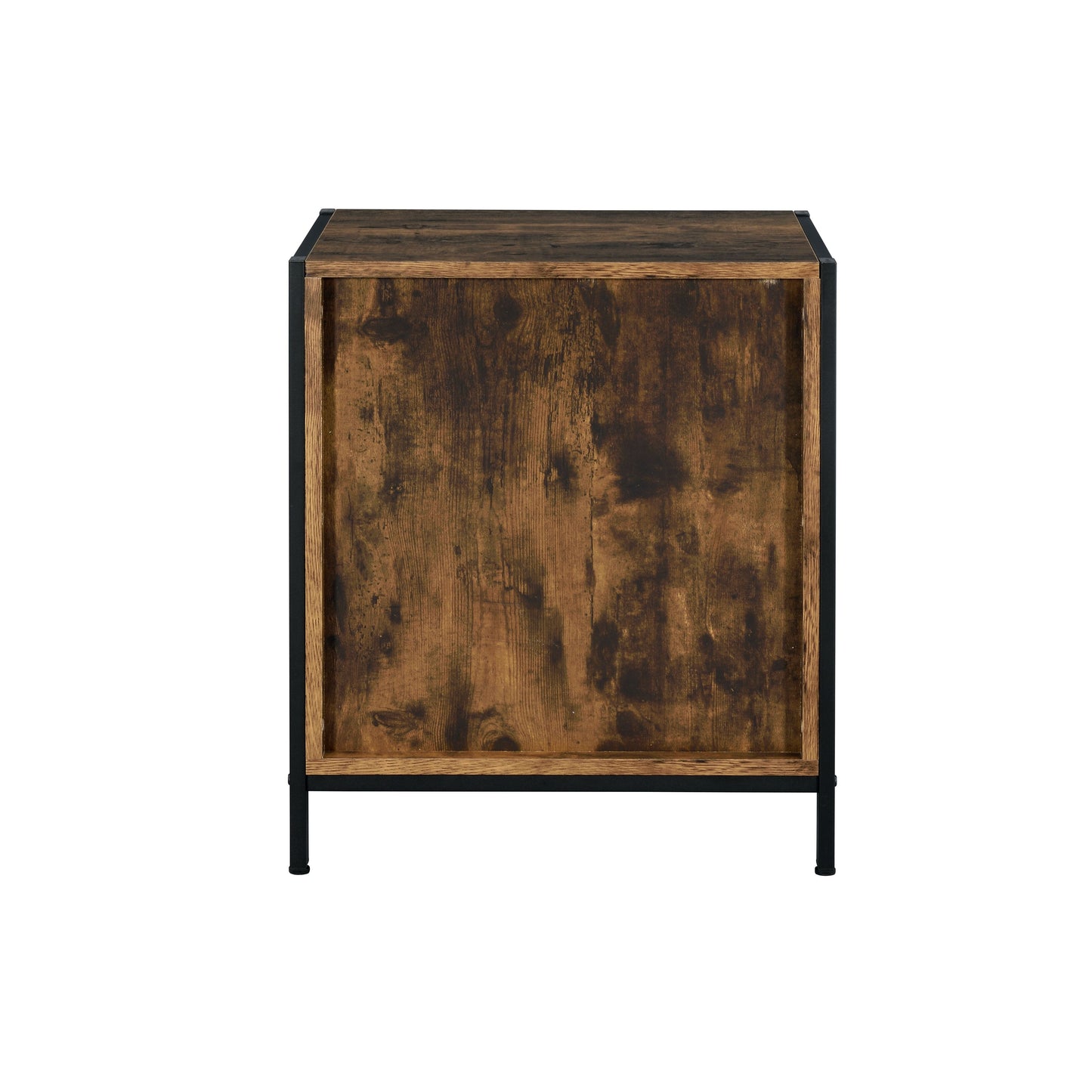 Juvanth - Nightstand - Rustic Oak & Black Finish