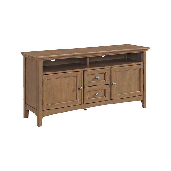 McKenzie - 54'' W Sound Bar Media Console - Pecan