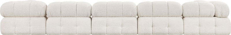 Ames - 7 Piece Boucle Fabric Modular Sectional