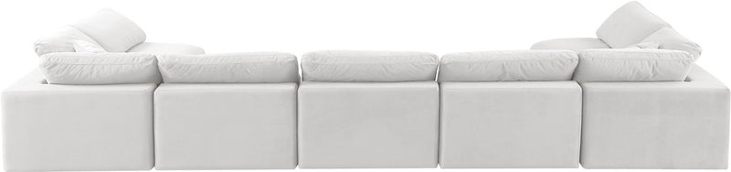 Comfy - 7 Piece Velvet Modular Armless Sectional